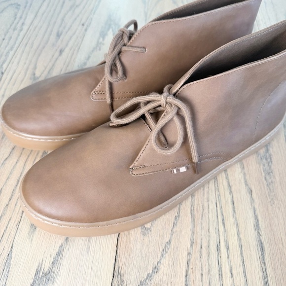 NWT Ben Sherman Men’s Ashford High-Top Sneaker Brown Leather Shoes Size 13